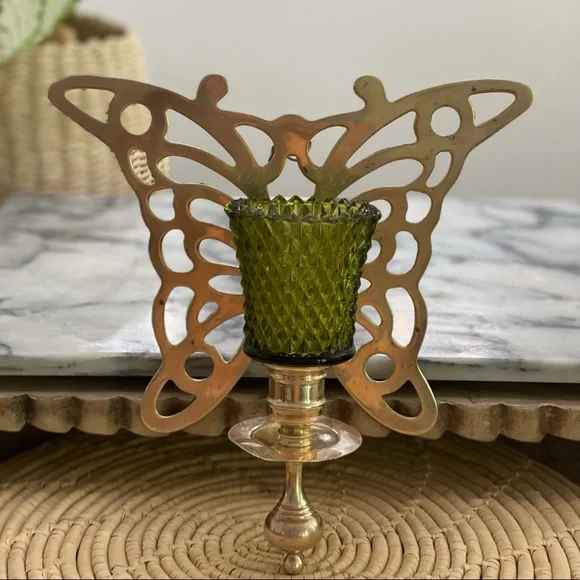 ✨Vintage Brass Butterfly Wall Sconce✨ - Picture 4 of 5
